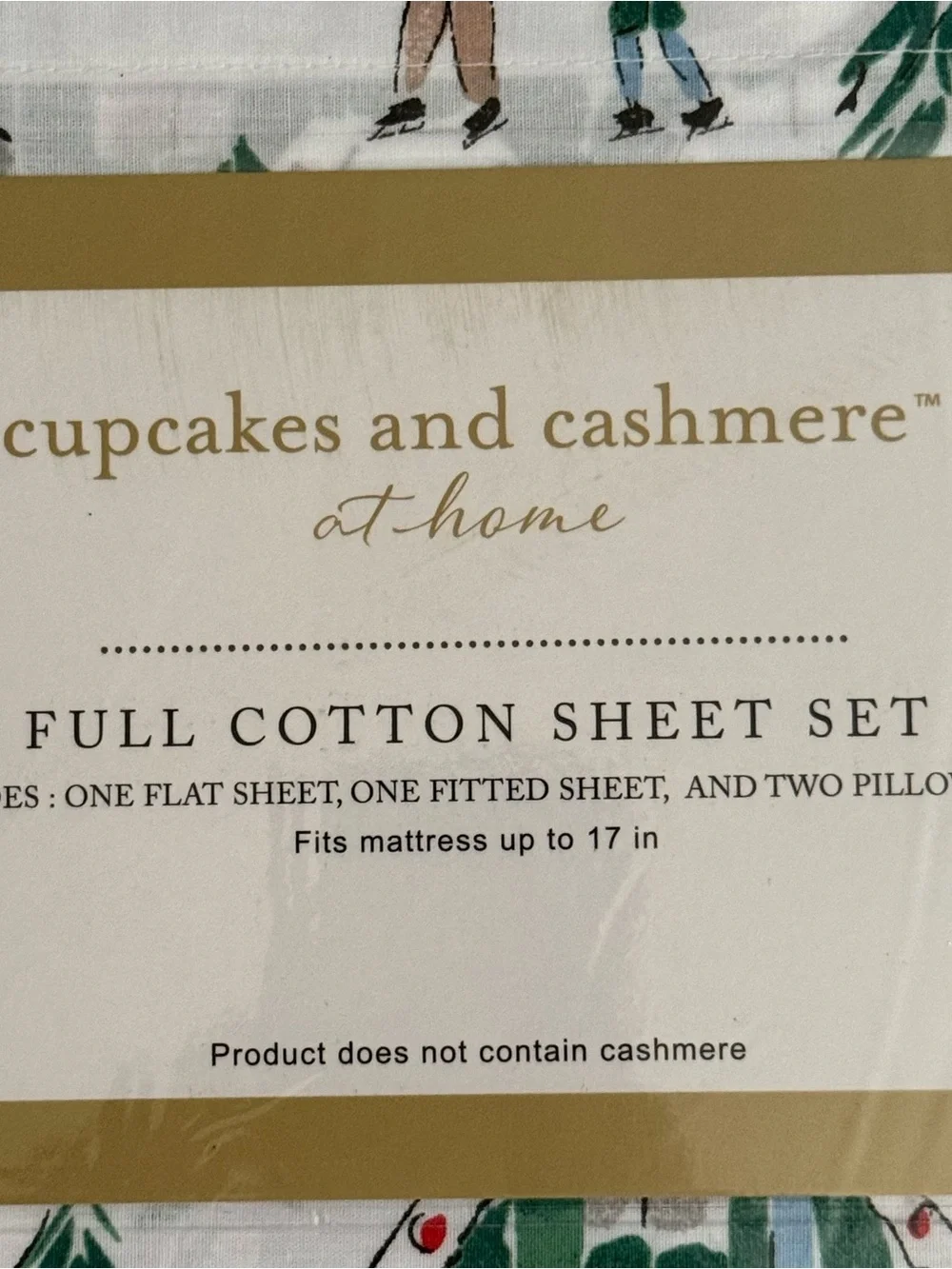 Winter Holiday Full Cotton Sheet Set